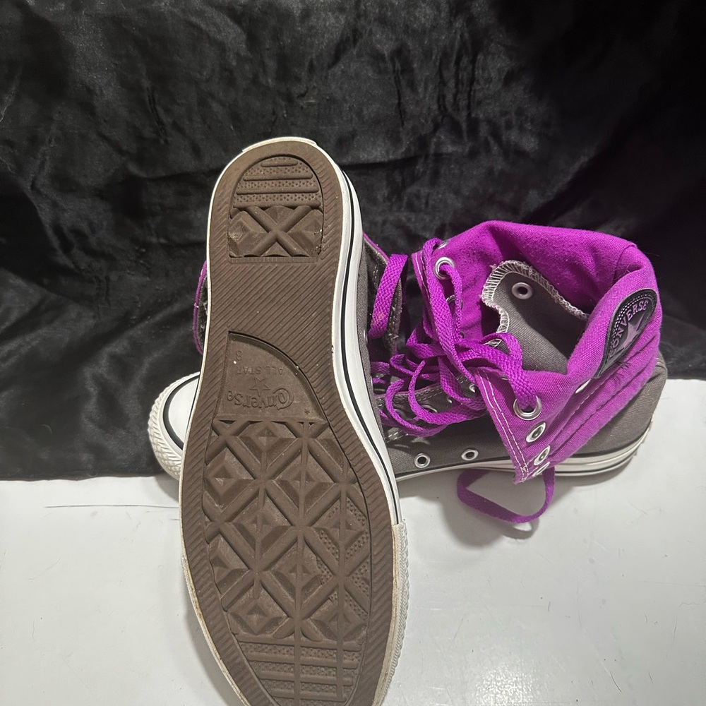 Vintage Converse Fold Down High Tops Women’s 10 - Picture 4 of 5